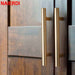 NAIERDI Brushed Black Gold Kitchen Door Handles Stainless Steel Straight Cupboard Handles Knobs Cabinet Pull Furniture Handle|Cabinet Pulls