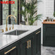 NAIERDI Brushed Black Gold Kitchen Door Handles Stainless Steel Straight Cupboard Handles Knobs Cabinet Pull Furniture Handle|Cabinet Pulls