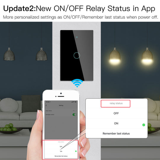 Moes WiFi Smart Light Switch RF433 No Neutral 110V 220V Works with Alexa Google Home Tuya App Control 1 2 3 Gang Frontier General Hardware
