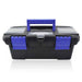 NEWACALOX 10" Tool Box with Handle Compartment Storage Organizers Toolbox for Hardware Tool Soldering Iron Accessories Toolcase|Tool Boxes
