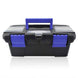 NEWACALOX 10" Tool Box with Handle Compartment Storage Organizers Toolbox for Hardware Tool Soldering Iron Accessories Toolcase|Tool Boxes