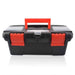 NEWACALOX 10" Tool Box with Handle Compartment Storage Organizers Toolbox for Hardware Tool Soldering Iron Accessories Toolcase|Tool Boxes
