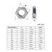 NINDEJIN 288pcs Hex Hexagon Thin Nuts Assortment Kit M3 M4 M5 M6 M8 M10 M12 304 Stainless Steel Metric DIN439 Hex Thin Nuts Set|Nuts