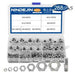 NINDEJIN 288pcs Hex Hexagon Thin Nuts Assortment Kit M3 M4 M5 M6 M8 M10 M12 304 Stainless Steel Metric DIN439 Hex Thin Nuts Set|Nuts