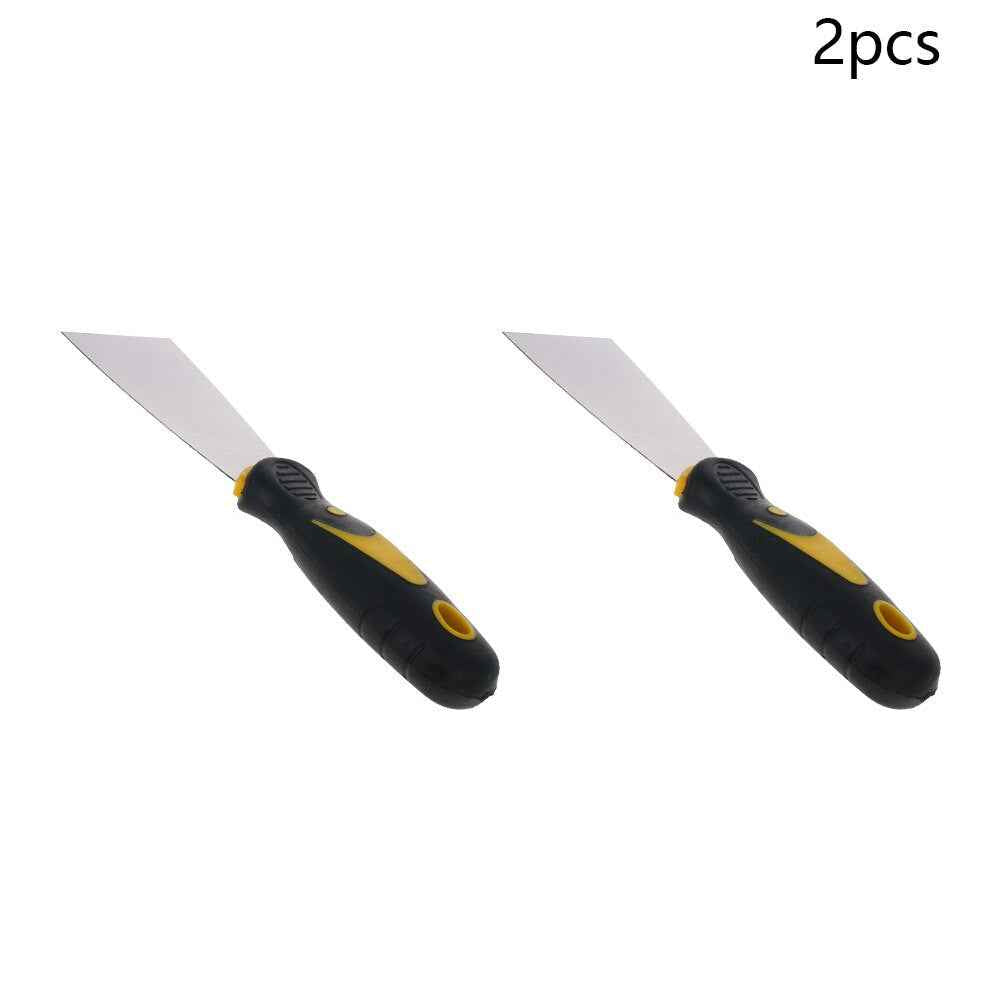 New 1/2/3pcs Putty Knives 50/75/100/125mm Plastic Handle Paint Scraper Handy Trowel Scraper CRV Home Construction Use Tools|Putty Knife