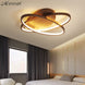 New Arrival Modern Led Ceiling Chandelier Coffee & White Color LED Chandelier For Living Study Room Bedroom Aluminum Body|Chandeliers - Frontier General Hardware