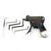 Locksmith Lock Gun with Transparent Practice Locks Broken Key Extractor Pick Tool Set
