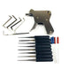 Locksmith Lock Gun with Transparent Practice Locks Broken Key Extractor Pick Tool Set