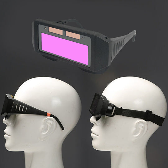 New Solar energy Automatic dimming Welding glasses specialty Welding goggles glare arc Eye protection Safety glasses Frontier General Hardware