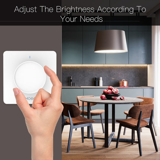 Moes WiFi Smart Rotary Light Dimmer Switch With Brightness Memory Remote Control Works With Alexa Google Tuya App EU Frontier General Hardware