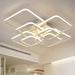 New led Chandelier Lights For Living Room Dining Kitchen Bedroom Home Modern Rectangle Ceiling Lamp Lighting Fixtures|Chandeliers