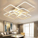 New led Chandelier Lights For Living Room Dining Kitchen Bedroom Home Modern Rectangle Ceiling Lamp Lighting Fixtures|Chandeliers