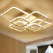 New led Chandelier Lights For Living Room Dining Kitchen Bedroom Home Modern Rectangle Ceiling Lamp Lighting Fixtures|Chandeliers