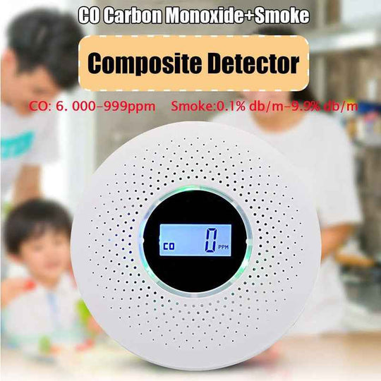 Newest 2 in 1 LED Digital Gas Smoke Alarm Co Carbon Monoxide Detector Voice Warn Sensor Home Security Protection High Sensitive|Carbon Monoxide Detectors