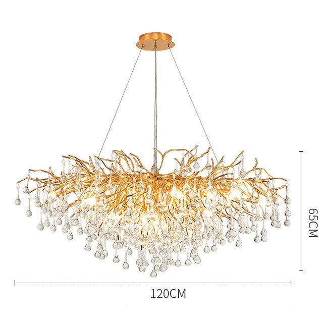 Nordic LED Luxury Crystal Chandelier Lighting for Home Decoration LOFT Kitchen Dining Living Room Hotel Hall Art Indoor Lights|Chandeliers| - Frontier General Hardware