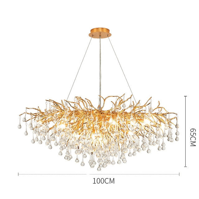 Nordic LED Luxury Crystal Chandelier Lighting for Home Decoration LOFT Kitchen Dining Living Room Hotel Hall Art Indoor Lights|Chandeliers| - Frontier General Hardware