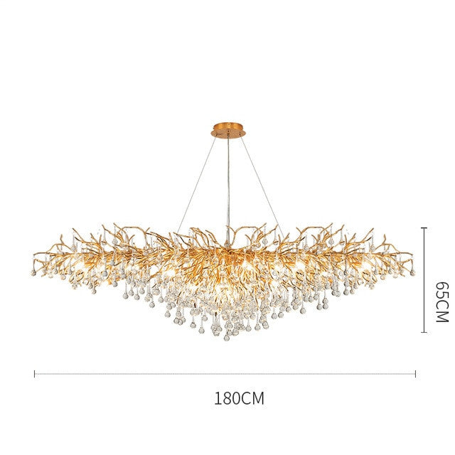Nordic LED Luxury Crystal Chandelier Lighting for Home Decoration LOFT Kitchen Dining Living Room Hotel Hall Art Indoor Lights|Chandeliers| - Frontier General Hardware