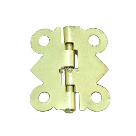 Old Style Hinge,Cabinet Door Hinge 4 Holes Butterfly Antique Yellow Color,Vintage Butterfly Hinge,20*17mm,10pcs|door hinge|butterfly hingecabinet door hinge