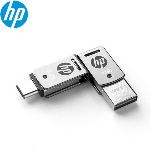 HP X5000M High Speed Metal OTG Type C USB 3.1 Flash Drive For Smartphone And PC 64GB 128GB 256GB Frontier General Hardware