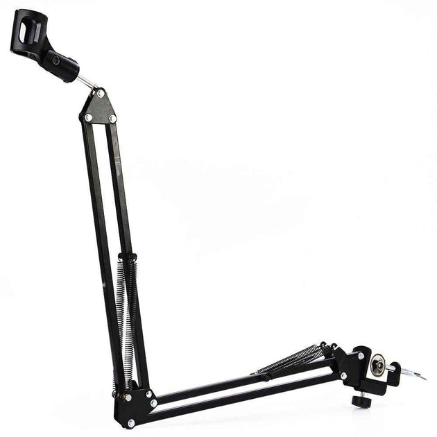 NB 35 Extendable Recording Microphone Metal Suspension Boom Scissor Arm Stand Holder For Mounting On PC Laptop Notebook