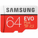 SAMSUNG Micro SD card 32GB Class 10 Memory Card EVO Plus 256GB 128GB 64GB 16GB TF Card - Frontier General Hardware