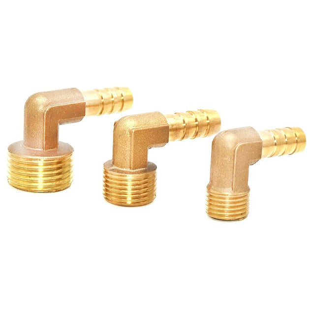 Brass BSP Female Thread Hose Barb Connector With Tail For Six To Fourteen Mm Hose One Eighth To One Half Inch Thread Frontier General Hardware