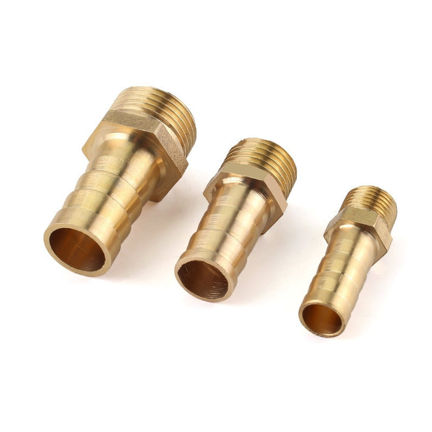 Brass BSP Female Thread Hose Barb Connector With Tail For Six To Fourteen Mm Hose One Eighth To One Half Inch Thread Frontier General Hardware