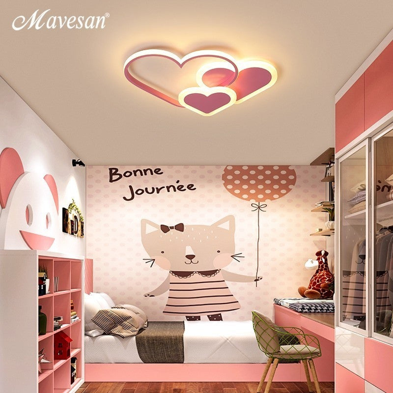 Pink Led Chandelier Light For Girl Bedroom Plafond Acrylic Lighting Lamp Modern New Fixture Lampadario Luminaire Lustres|Chandeliers - Frontier General Hardware