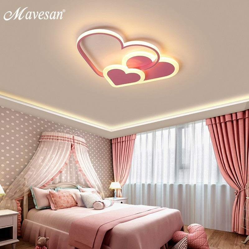 Pink Led Chandelier Light For Girl Bedroom Plafond Acrylic Lighting Lamp Modern New Fixture Lampadario Luminaire Lustres|Chandeliers - Frontier General Hardware