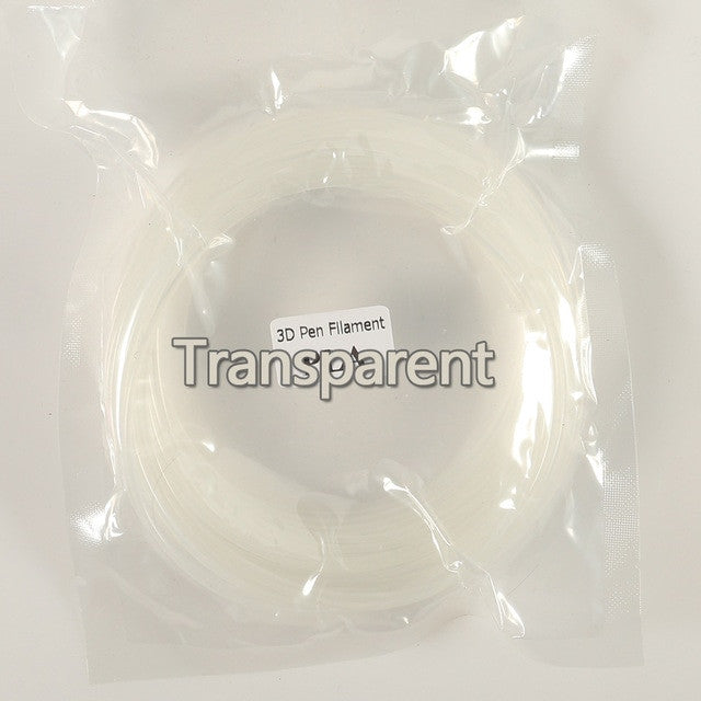 Plastic for 3d Pen 10 Meter PLA 1.75mm 3D Printer Filament Printing Materials Extruder Accessories Parts Transparent White Wood|3D Printing Materials - Frontier General Hardware