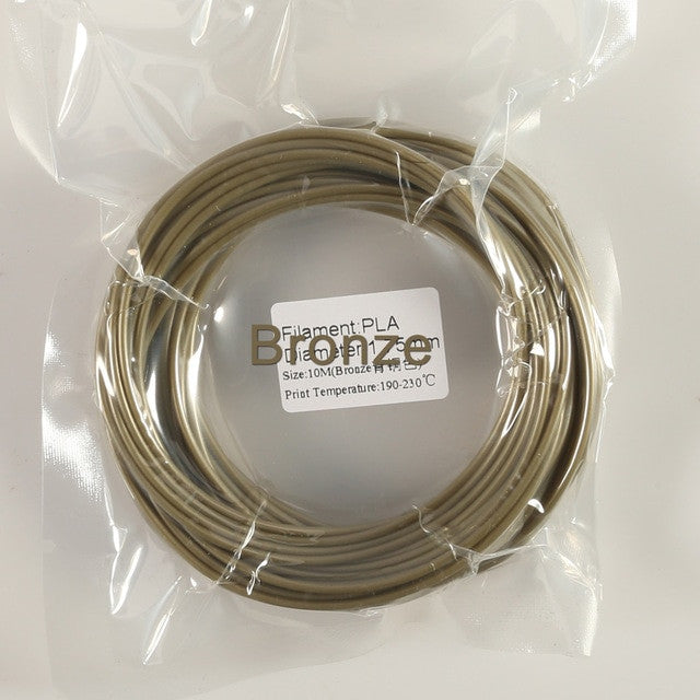 Plastic for 3d Pen 10 Meter PLA 1.75mm 3D Printer Filament Printing Materials Extruder Accessories Parts Transparent White Wood|3D Printing Materials - Frontier General Hardware