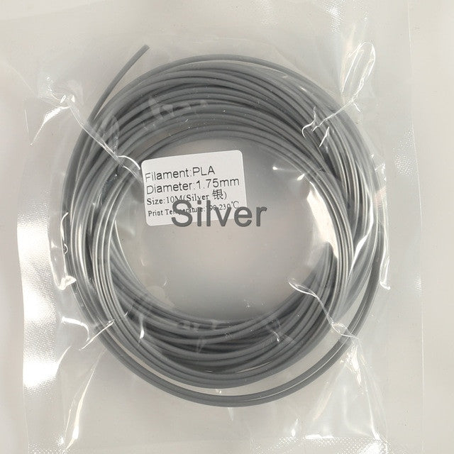 Plastic for 3d Pen 10 Meter PLA 1.75mm 3D Printer Filament Printing Materials Extruder Accessories Parts Transparent White Wood|3D Printing Materials - Frontier General Hardware