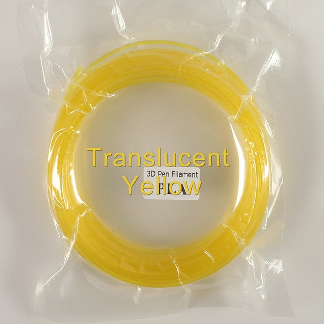 Plastic for 3d Pen 10 Meter PLA 1.75mm 3D Printer Filament Printing Materials Extruder Accessories Parts Transparent White Wood|3D Printing Materials - Frontier General Hardware