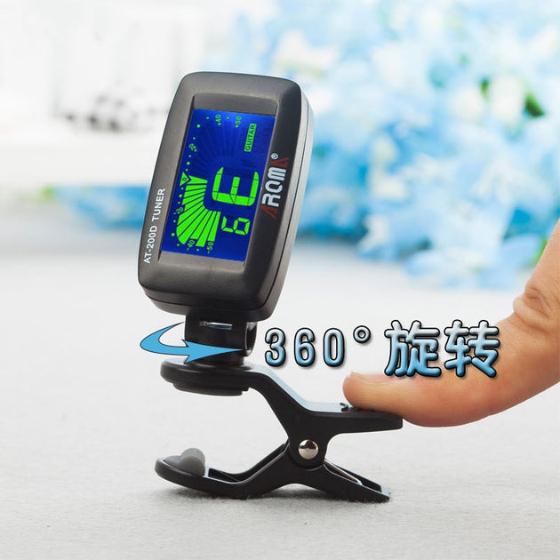 Professional Guitar Tuner Universal Clip On with Digital Chromatic LCD for Acoustic Guitar Bass Ukulele Violin Tuning Tuner|Guitar Parts & Accessories - Frontier General Hardware