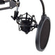 Promotion NB 35 Microphone Scissor Arm Stand and Table Mounting Clamp&NW Filter Windscreen Shield & Metal Mount Kit|Mic Stand