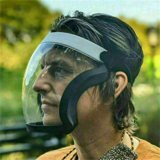 Protective Head Cover Universal Men Women Anti-fog Safety Full Face Mask Transparent Vintage Goggles Outdoor Sports Accessories Frontier General Hardware