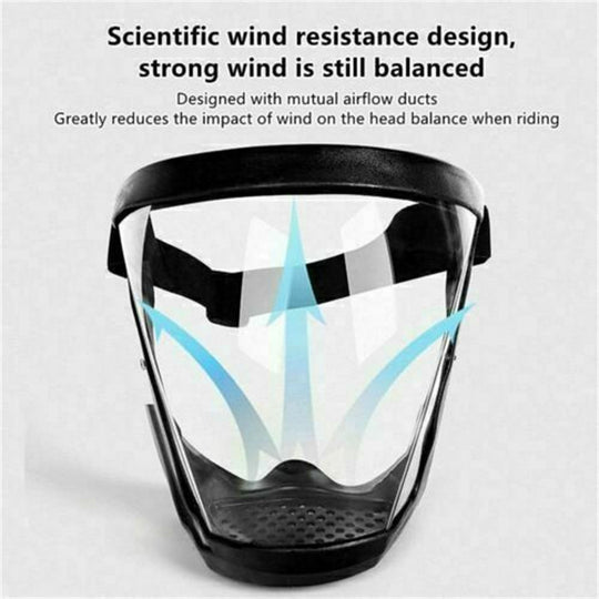 Protective Head Cover Universal Men Women Anti-fog Safety Full Face Mask Transparent Vintage Goggles Outdoor Sports Accessories Frontier General Hardware