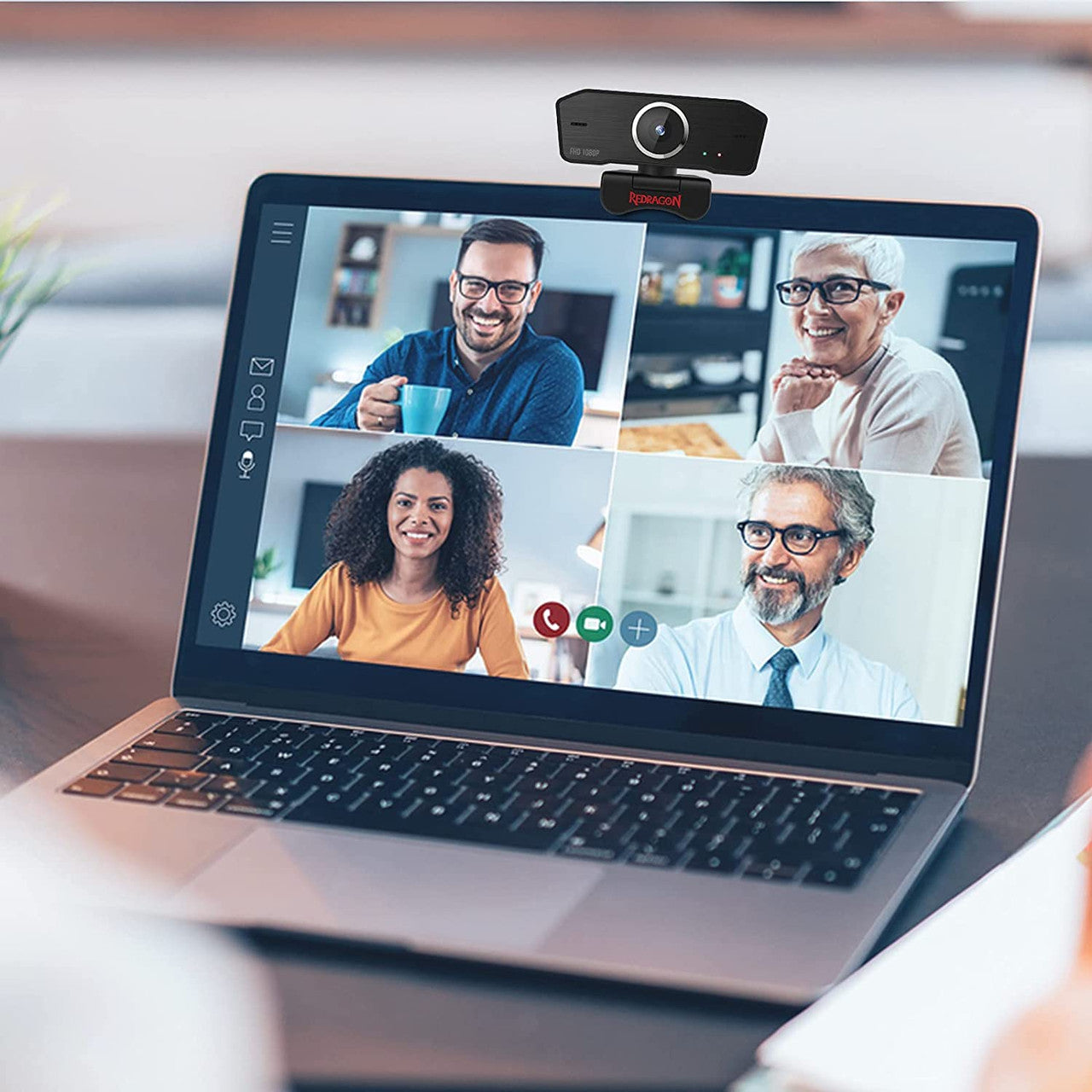 Redragon Gw800 Apex USB HD Webcam With Autofocus, Light Correction, And Dual MEMS Microphones Frontier General Hardware
