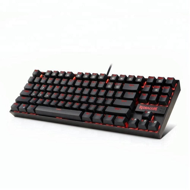 Redragon K552 KUMARA Mechanical Gaming Keyboard 87 Keys Red Backlit Gamer Keyboard|mechanical keyboard|keyboard for gamers87 keys - Frontier General Hardware