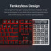 Redragon K552 KUMARA Mechanical Gaming Keyboard 87 Keys Red Backlit Gamer Keyboard|mechanical keyboard|keyboard for gamers87 keys - Frontier General Hardware