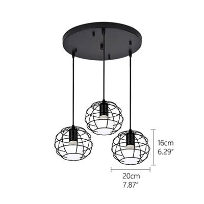 Retro loft industrial iron hanging lights E27 110V 220V LED black pendant lamps for kitchen living room bedroom aisle restaurant|Pendant Lights - Frontier General Hardware