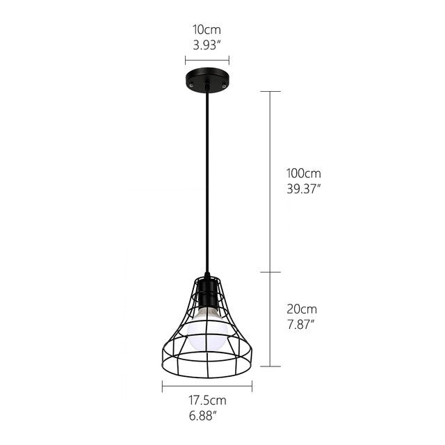 Retro loft industrial iron hanging lights E27 110V 220V LED black pendant lamps for kitchen living room bedroom aisle restaurant|Pendant Lights - Frontier General Hardware