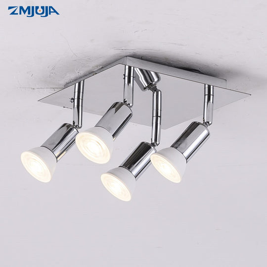 Rotatable LED Ceiling Light With Adjustable Heads 1 2 4 6 Head Ceiling Fixture For Kitchen Dining Living Room Frontier General Hardware