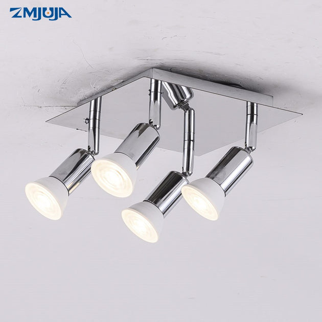 Rotatable LED Ceiling Light With Adjustable Heads 1 2 4 6 Head Ceiling Fixture For Kitchen Dining Living Room Frontier General Hardware