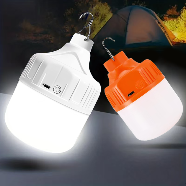 Portable USB Rechargeable LED Pendant Light Waterproof Lamp For Camping Fishing Emergency Night Lighting Three Modes Frontier General Hardware