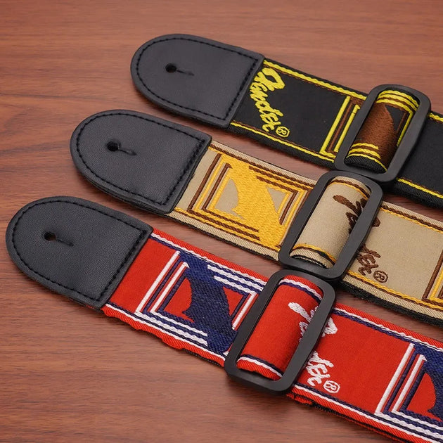 Guitar Strap 40 To 41 Inch Adjustable Diagonal Span With Artistic Color Matching For Electric Guitars Fender Compatible Frontier General Hardware