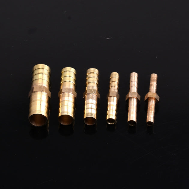 Brass Straight Hose Fitting Equal Barb For 4mm To 25mm Sizes Copper Gas Barbed Coupler Connector Frontier General Hardware