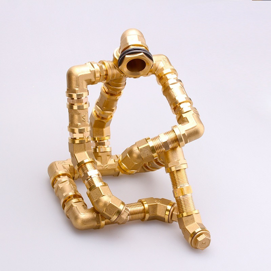 Water pipe plumbing fittings 6 points to 4 points copper reducing inner wire hose outlet double inner wire pair connector Frontier General Hardware