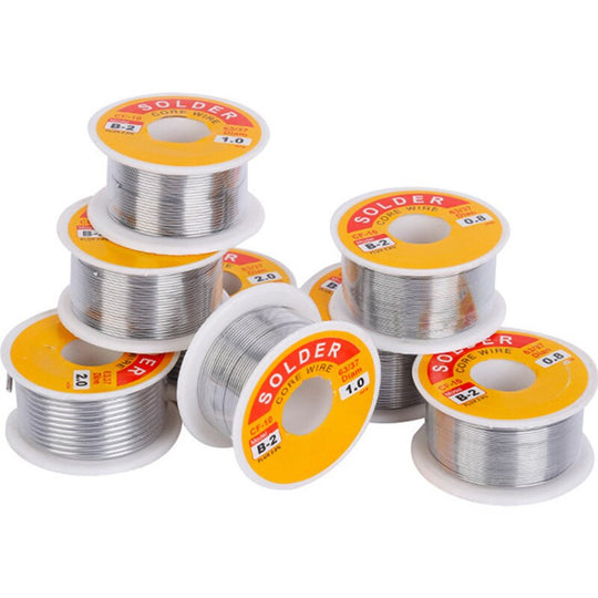 Rosin Core Tin Solder Wire High Purity Diameter Range 0.3 to 2.0mm 50g Reel for Electronics Soldering Frontier General Hardware