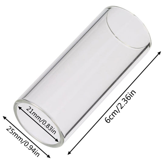 60mm Guitar Slide Bar Stainless Steel And Acrylic Finger Slide For Guitar Ukulele String Instruments Frontier General Hardware